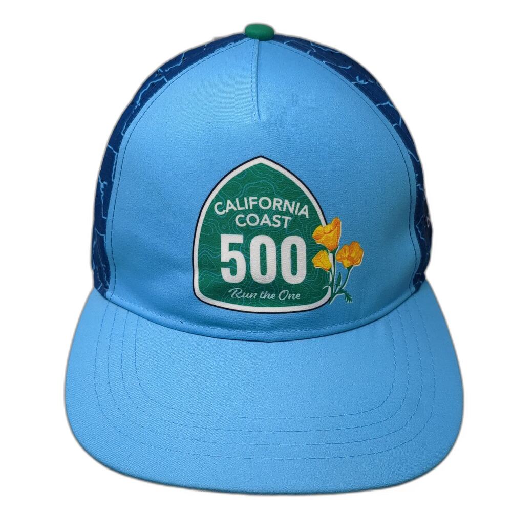 BOCO Gear 5 Panel Hat Blue One Size Strapback California Coast 500 Run Local